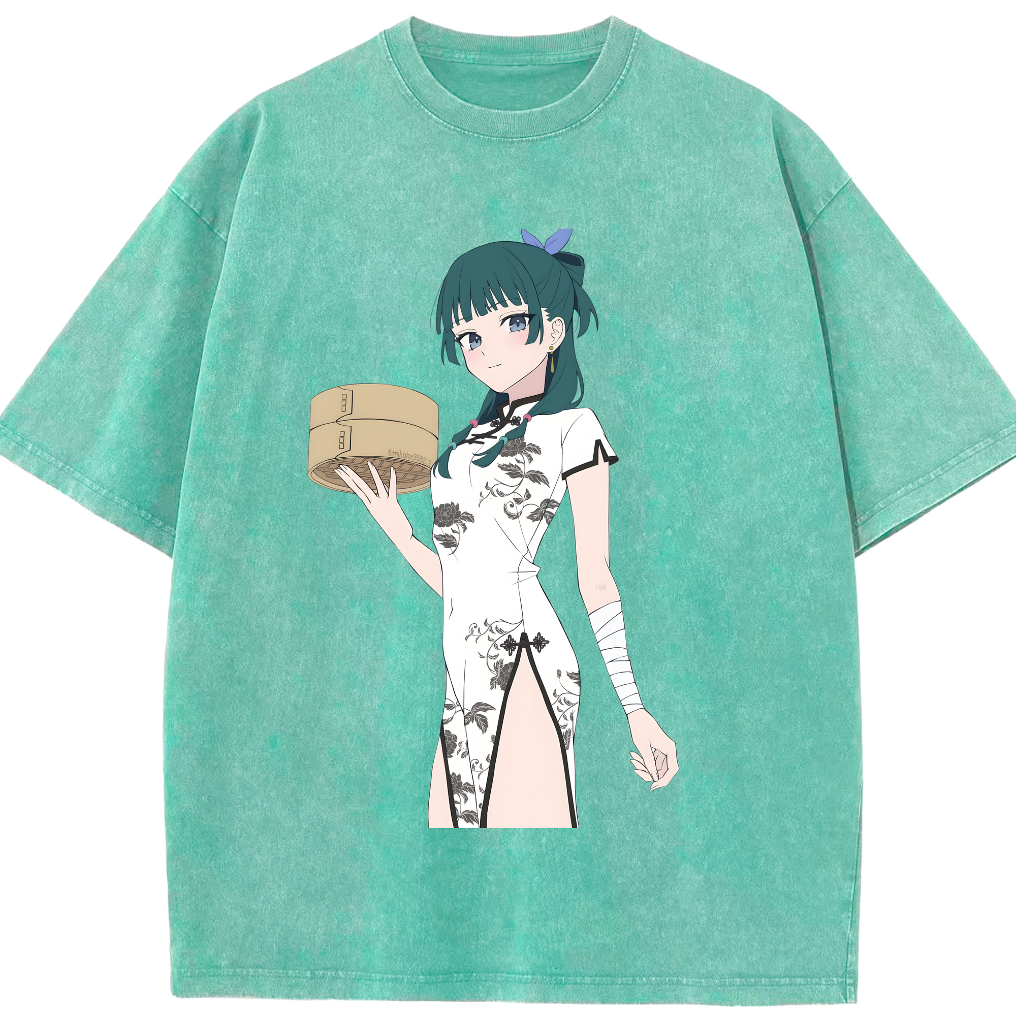 （画像用） 薬屋のひとりごと The Apothecary Diaries 綿100% ヴィンテージ風 半袖Tシャツ（フロントプリント）
